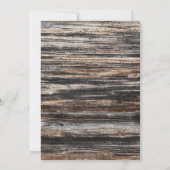 Stijlvol houten 50e verjaardagsfeest kaart (Achterkant)