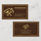 Stijlvol houten Lijst Visitekaartje (Voorkant / Achterkant)