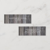 Stijlvol houtsdesign artistieke slank mini visitekaartje (Voorkant / Achterkant)