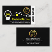 Stijlvol huis elektrische draad circuit visitekaartje (Voorkant / Achterkant)