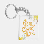 Stijlvol huis Sweet Home Custom Personal Business Sleutelhanger (Voorkant Links)