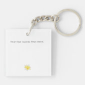 Stijlvol huis Sweet Home Custom Personal Business Sleutelhanger (Achterkant)