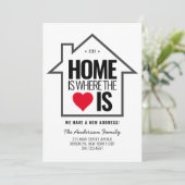 Stijlvol huis - thuishartverandering Nieuw adres v Aankondiging (Staand voorkant)