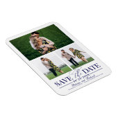 Stijlvol huwelijk sparen Datum 3 Foto collage Magneet (Rechterzijde)