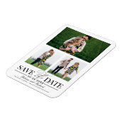 Stijlvol huwelijk sparen Datum 3 Foto collage Magneet (Linkerzijde)