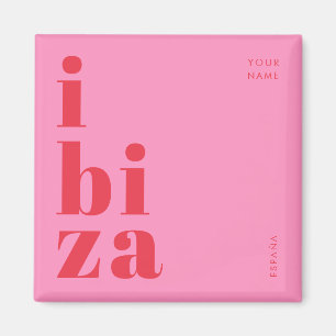 Stijlvol Ibiza Spanje souvenir Magneet