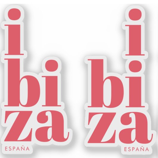 Stijlvol Ibiza Spanje Sticker