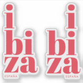 Stijlvol Ibiza Spanje Sticker (Voorkant)