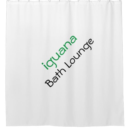 Stijlvol Iguana Bath Lounge Shower Curtain Douchegordijn (Voorkant)