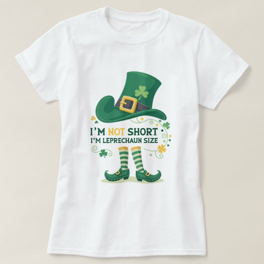 Stijlvol Ik ben kabouter maat St Patrick's Day T-shirt (Design voorkant)