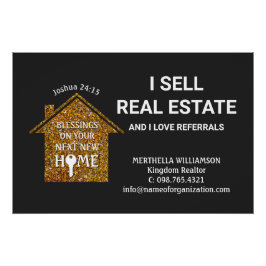 Stijlvol Ik Verkoop Vastgoed Realtor Perfect Poster