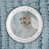 Stijlvol in liefdevolle herinnering Memorial Foto Ronde Button 7,6 Cm