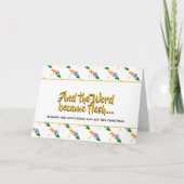 Stijlvol INDIA woord werd vlees kerst Feestdagen Kaart (Voorkant)