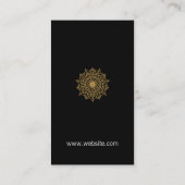 Stijlvol Ingewikkeld Natuurlijk Patroon Visitekaartje (Achterkant)