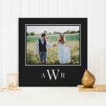 Stijlvol Initiaal Editable Color Wrapped Canvas<br><div class="desc">Bewaar de kostbare momenten met een gepersonaliseerd wanddecor. Het is een geweldig cadeau!</div>
