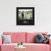Stijlvol Initiaal Editable Color Wrapped Canvas Afdruk (Insitu (Woonkamer))