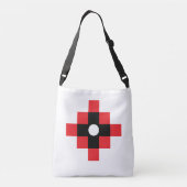Stijlvol Inka Cross Geometric Design Crossbody Tas (Achterkant)
