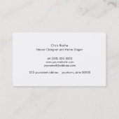 Stijlvol interieurontwerper Koper Stripe Cork Boar Visitekaartje (Achterkant)