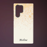 Stijlvol ivoor met gouden glitter samsung galaxy hoesje<br><div class="desc">Stijlvol ivoor met gouden glitter Samsung Galaxy S22 Ultra Hoesje. Eenvoudig,  minimalistisch,  modern design.</div>