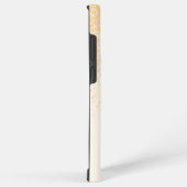 Stijlvol ivoor met gouden glitter samsung galaxy hoesje (Rechterkant)