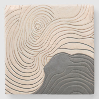 Stijlvol Japandi geïnspireerd stenen Onderzetter