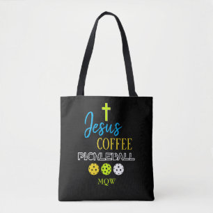 Stijlvol JESUS Coffee Pickleball Tote Bag