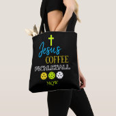 Stijlvol JESUS Coffee Pickleball Tote Bag (Dichtbij)