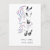 Stijlvol Jumping Jumper Horse Briefkaart (Voorkant)