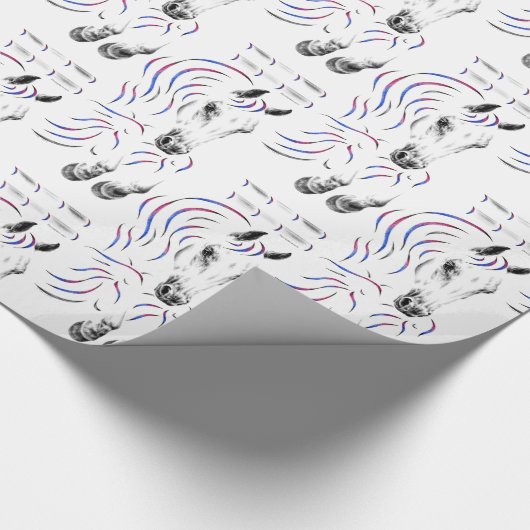 Stijlvol Jumping Jumper Horse Cadeaupapier (Hoek)