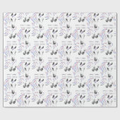 Stijlvol Jumping Jumper Horse Cadeaupapier (Vlak)