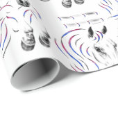 Stijlvol Jumping Jumper Horse Cadeaupapier (Rol Hoek)