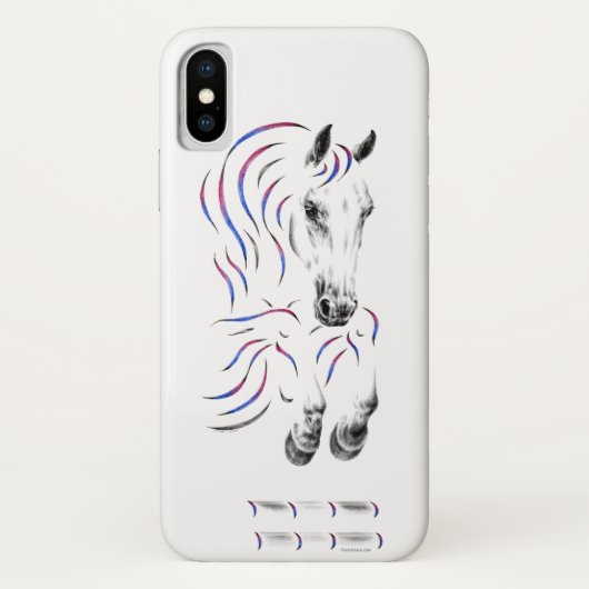 Stijlvol Jumping Jumper Horse Case-Mate iPhone Case (Achterkant)