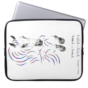 Stijlvol Jumping Jumper Horse Laptop Sleeve