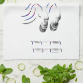 Stijlvol Jumping Jumper Horse Theedoek (Gevouwen)