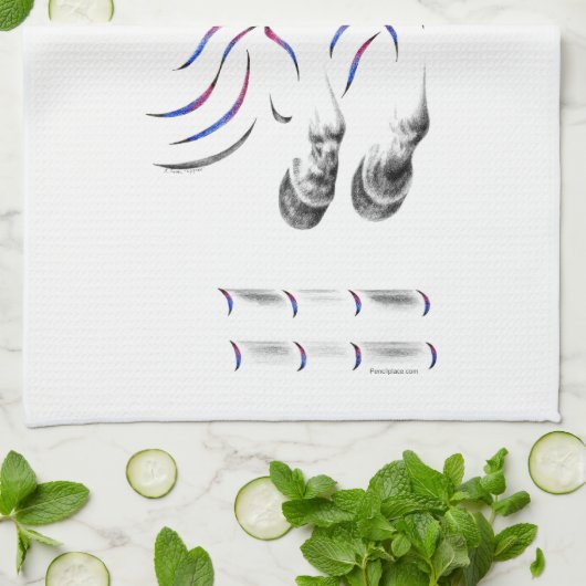 Stijlvol Jumping Jumper Horse Theedoek (Gevouwen)