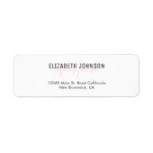 Stijlvol kalligrafiescript Eenvoudig meisjesroze l Etiket (Voorkant)