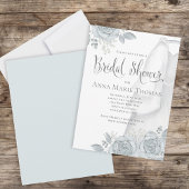 Stijlvol kalligrafiescript Elegant Wedding Gown Kaart