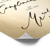 Stijlvol kalligrafiescript Gents Cigar Bar Sign Poster (Hoek)