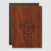 Stijlvol kankerteken op Mahogany Decor (Voorkant / Achterkant)