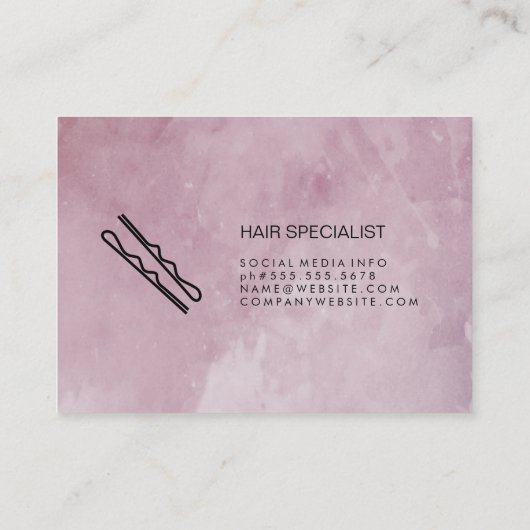 Stijlvol Kapper Visitekaartje (Achterkant)