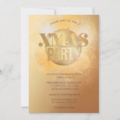 Stijlvol Kerstbal Bedrijf Kerstfeest Kaart (Voorkant)
