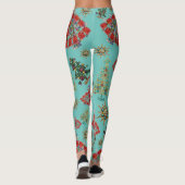 Stijlvol kerstboom juweel patroon leggings (Achterkant)