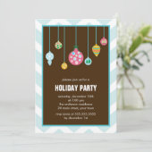 Stijlvol kerstboomfeest kaart (Staand voorkant)