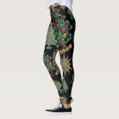 Stijlvol kerstboomgaard Jewel Pattern Black Leggings (Links)