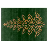 Stijlvol kerstboomknipbord snijplank (Voorkant)