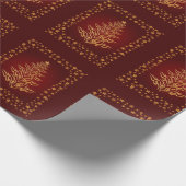 Stijlvol kerstboompapier en stars-omslagpapier cadeaupapier (Hoek)