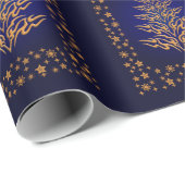 Stijlvol kerstboompapier en stars-omslagpapier cadeaupapier (Rol Hoek)