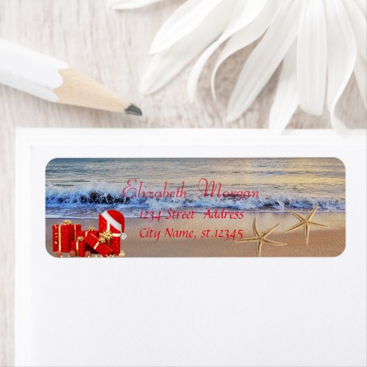 Stijlvol, kerstcadeautjes, strand etiket (Insitu)