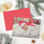 stijlvol kerstfeest aankondiging<br><div class="desc">stijlvol scriptontwerp. Het afbeelding en het manuscript van deze kaart kunnen worden gepersonaliseerd.</div>