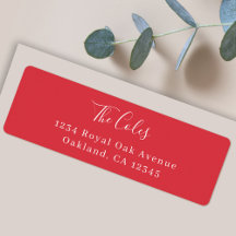Stijlvol kerstfeest | Bright Red Return-adres